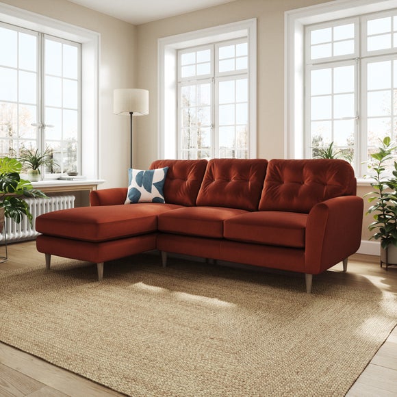 Sven Opulent Velvet Large Corner Chaise Sofa - image 1