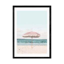 East End Prints Pink Umbrella Print - thumbnail 2