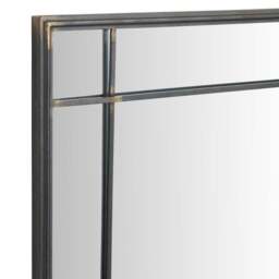 Antique Bronze Metal Square Wall Mirror - thumbnail 3