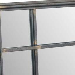 Antique Bronze Metal Square Wall Mirror - thumbnail 4