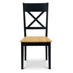 Hockley 6 Seater Rectangular Dining Table with 4 Chairs and Bench, Black - thumbnail 6