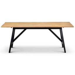 Hockley 6 Seater Rectangular Dining Table with 4 Chairs and Bench, Black - thumbnail 3