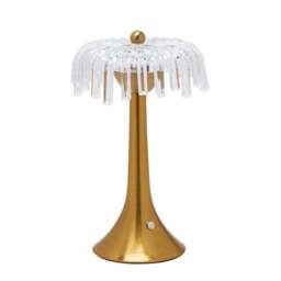 Hestia Bronze Base Crystal Trim Rechargeable Colour Changing LED Touch Table Lamp - thumbnail 2