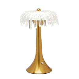 Hestia Bronze Base Crystal Trim Rechargeable Colour Changing LED Touch Table Lamp - thumbnail 5
