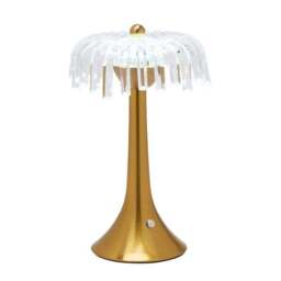 Hestia Bronze Base Crystal Trim Rechargeable Colour Changing LED Touch Table Lamp - thumbnail 4