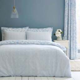 Ashleigh Damask 100% Cotton Duvet Cover & Pillowcase Set - thumbnail 3