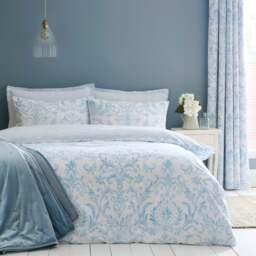 Ashleigh Damask 100% Cotton Duvet Cover & Pillowcase Set