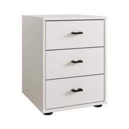 Wiemann Kahla Matt 3 Drawer Bedside Table - thumbnail 3