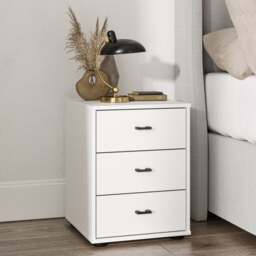 Wiemann Kahla Matt 3 Drawer Bedside Table - thumbnail 1