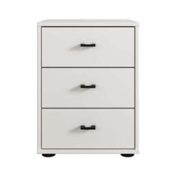 Wiemann Kahla Matt 3 Drawer Bedside Table - thumbnail 2