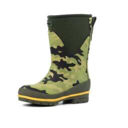Kids Splash Camo Neoprene Wellington Boots - thumbnail 3