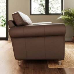 Flori Classic Leather 3 Seater Sofa - thumbnail 2