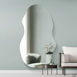 Lacuna Frameless Pond Full Length Wall Mirror - thumbnail 1