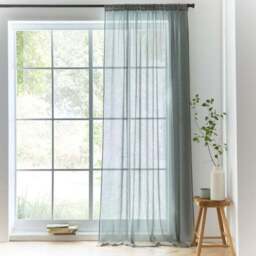 Marley Linen Slot Top Voile Panel - thumbnail 2