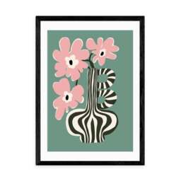 East End Prints Floral Stripe Print by Miho Art Studio - thumbnail 2
