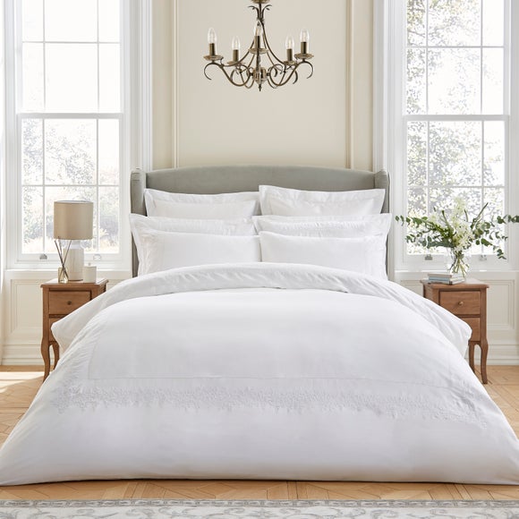 Dorma Norwood Emboidery 100% Cotton Duvet Cover & Pillowcase Set - image 1