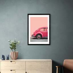East End Prints Pink Bug Print - thumbnail 1