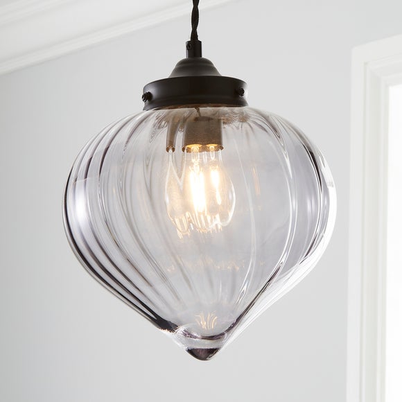Voyager Smoked Glass Pendant Light - image 1