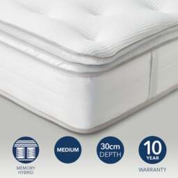 Fogarty 800 Pocket Memory Foam Pillow Top Hybrid Mattress - thumbnail 1