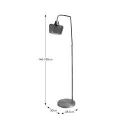 Auburn Industrial Adjustable Floor Lamp - thumbnail 4
