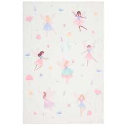 Meadow Fairies Washable Faux Fur Rug - thumbnail 5