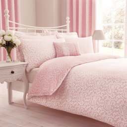 Annie Pink Reversible Duvet Cover and Pillowcase Set - thumbnail 1