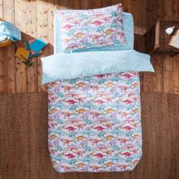 Dinosaurs Gallery 100% Cotton Duvet Cover & Pillowcase Set - thumbnail 1