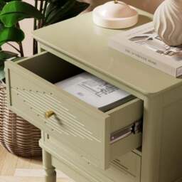 Ottilie 2 Drawer Bedside Table - thumbnail 3