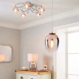 Seychelles 5 Light Flush Ceiling Light - thumbnail 6