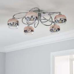 Seychelles 5 Light Flush Ceiling Light - thumbnail 2