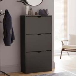 Vida Designs 3 Door Shoe Storage Cabinet - thumbnail 1