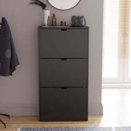 Vida Designs 3 Door Shoe Storage Cabinet - thumbnail 3