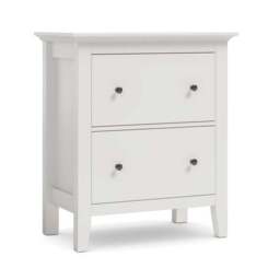 Lynton 2 Drawer Wide Tall Bedside Table - thumbnail 6