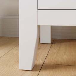 Lynton 2 Drawer Wide Tall Bedside Table - thumbnail 5