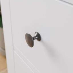 Lynton 2 Drawer Wide Tall Bedside Table - thumbnail 4