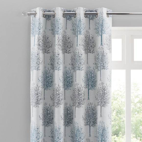 Jacquard Trees Eyelet Curtains - image 1
