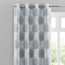 Jacquard Trees Eyelet Curtains - thumbnail 1