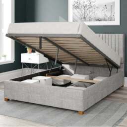 Grant Pure Pastel Cotton Ottoman Bed - thumbnail 2