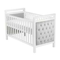 Babymore Velvet Deluxe Cot Bed, White - thumbnail 6