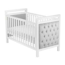 Babymore Velvet Deluxe Cot Bed, White - thumbnail 5