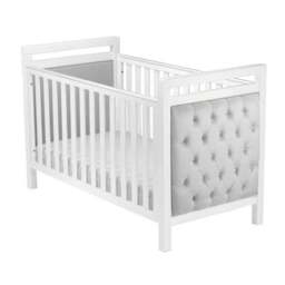 Babymore Velvet Deluxe Cot Bed, White - thumbnail 4