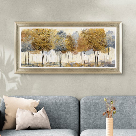 Golden Forest Panoramic Framed Print - image 1