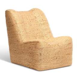 Desser Danish Rattan Armless Chair - thumbnail 2