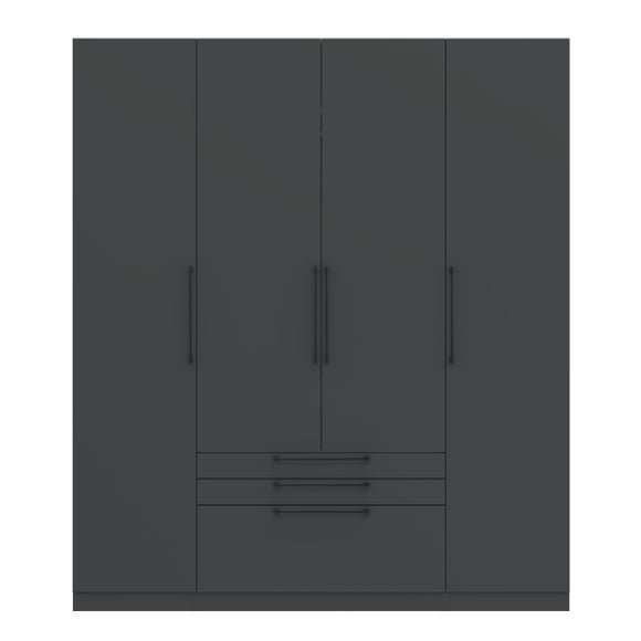 Foster 4 Door 3 Drawer Wardrobe - image 1