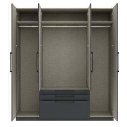 Foster 4 Door 3 Drawer Wardrobe - thumbnail 5