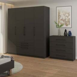 Foster 4 Door 3 Drawer Wardrobe - thumbnail 2