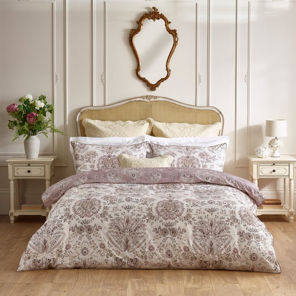 Dorma Archive Romeo 300 Thread Count 100% Cotton Duvet Cover & Pillowcase Set - image 1