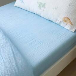 Set of 2 Dinosaur Cotton Muslin Fitted Sheets - thumbnail 2