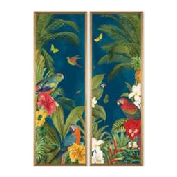 Set of 2 Framed Prints - Parrot Paradise - thumbnail 2