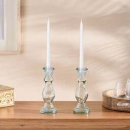 Set of 2 Twist Taper Candles - thumbnail 2